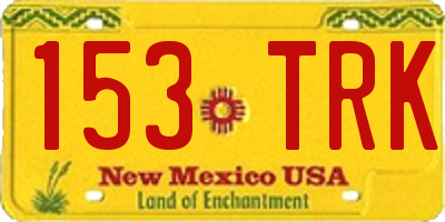 NM license plate 153TRK