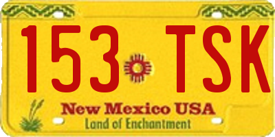 NM license plate 153TSK