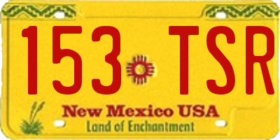 NM license plate 153TSR