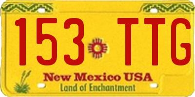 NM license plate 153TTG