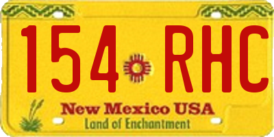NM license plate 154RHC