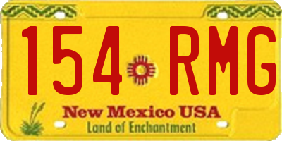 NM license plate 154RMG