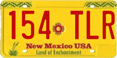 NM license plate 154TLR