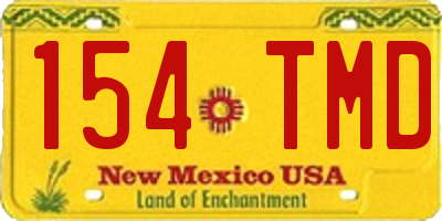 NM license plate 154TMD