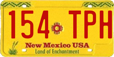 NM license plate 154TPH