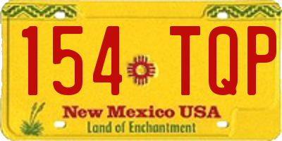 NM license plate 154TQP
