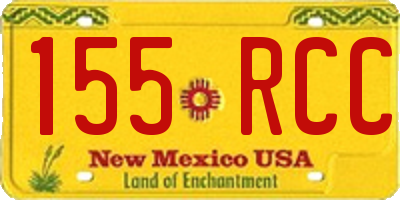 NM license plate 155RCC
