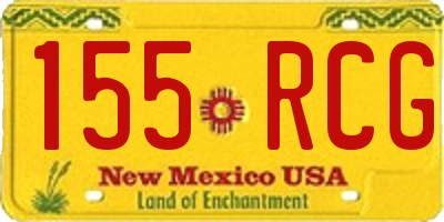 NM license plate 155RCG