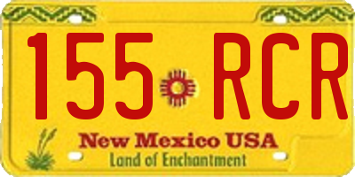 NM license plate 155RCR