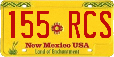 NM license plate 155RCS