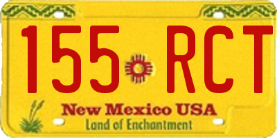 NM license plate 155RCT