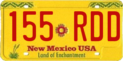 NM license plate 155RDD