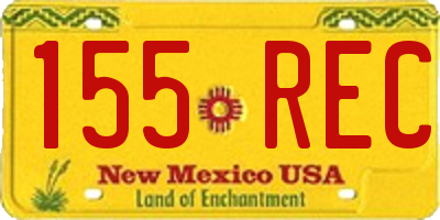 NM license plate 155REC