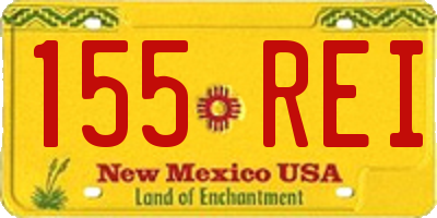NM license plate 155REI