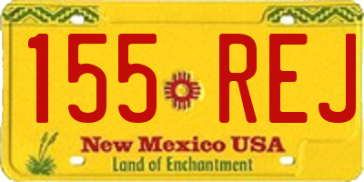 NM license plate 155REJ