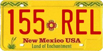 NM license plate 155REL