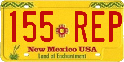 NM license plate 155REP