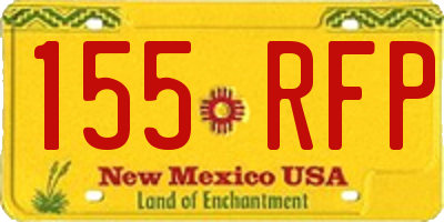 NM license plate 155RFP