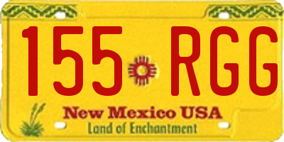 NM license plate 155RGG