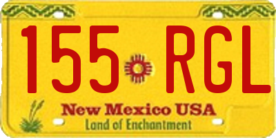 NM license plate 155RGL