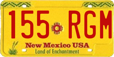 NM license plate 155RGM