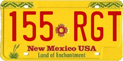 NM license plate 155RGT