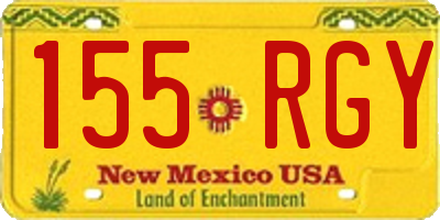NM license plate 155RGY
