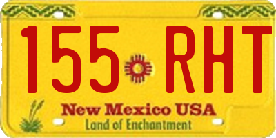 NM license plate 155RHT