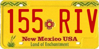 NM license plate 155RIV