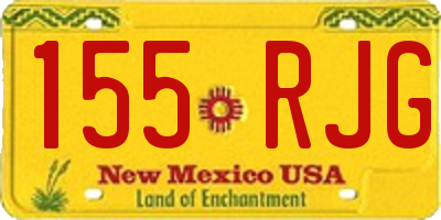 NM license plate 155RJG