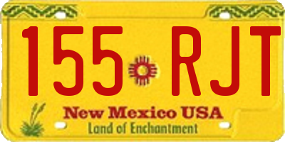 NM license plate 155RJT