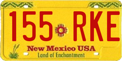 NM license plate 155RKE