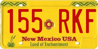 NM license plate 155RKF