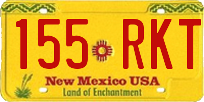 NM license plate 155RKT