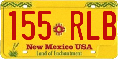 NM license plate 155RLB