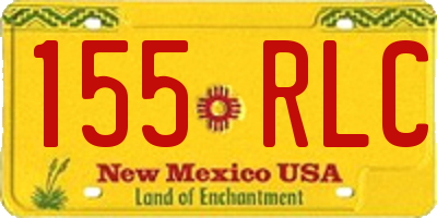 NM license plate 155RLC