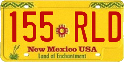 NM license plate 155RLD