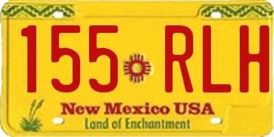 NM license plate 155RLH
