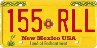 NM license plate 155RLL