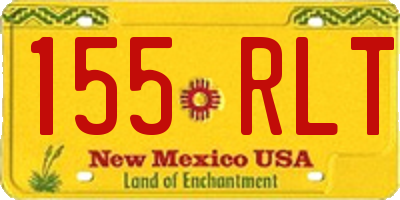 NM license plate 155RLT