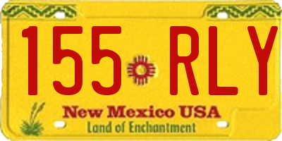 NM license plate 155RLY