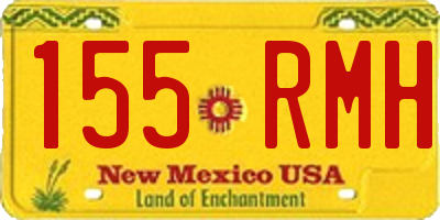 NM license plate 155RMH