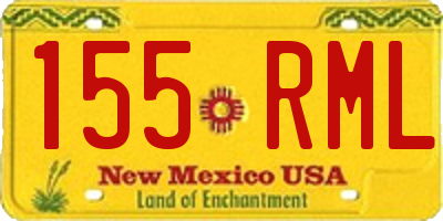 NM license plate 155RML