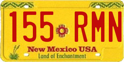 NM license plate 155RMN