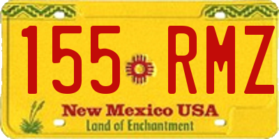NM license plate 155RMZ