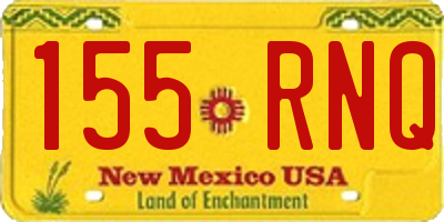 NM license plate 155RNQ