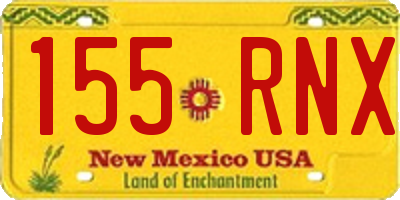 NM license plate 155RNX