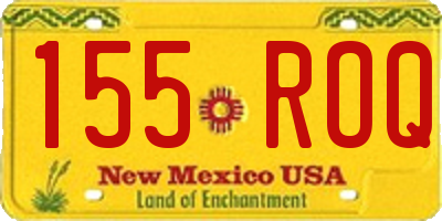 NM license plate 155ROQ