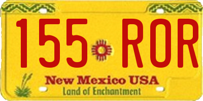 NM license plate 155ROR