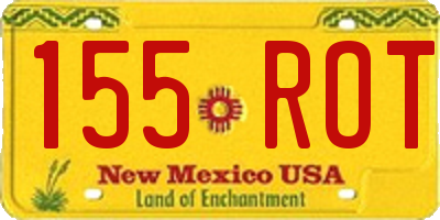 NM license plate 155ROT